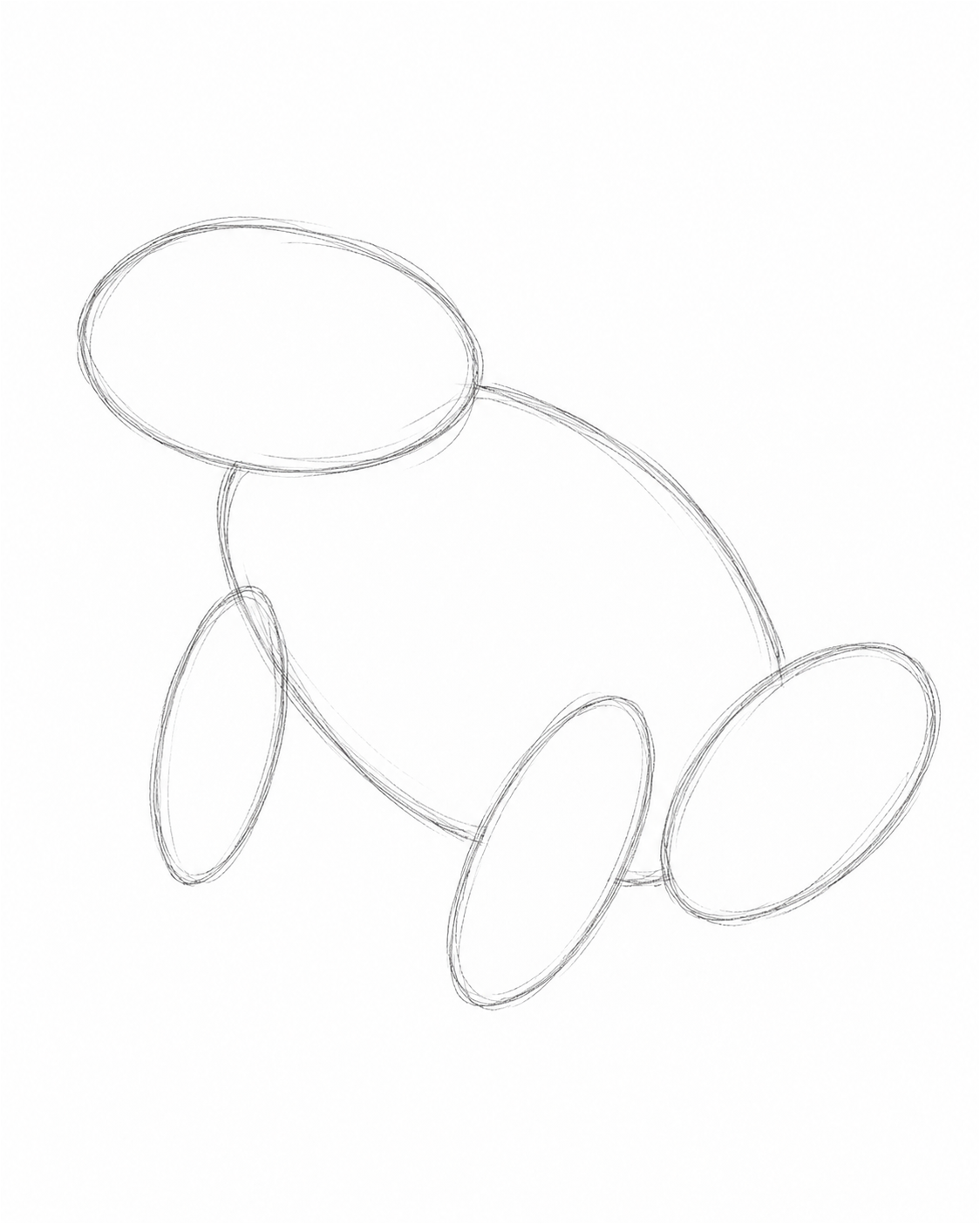 Stage 1: Place the Main Ovals