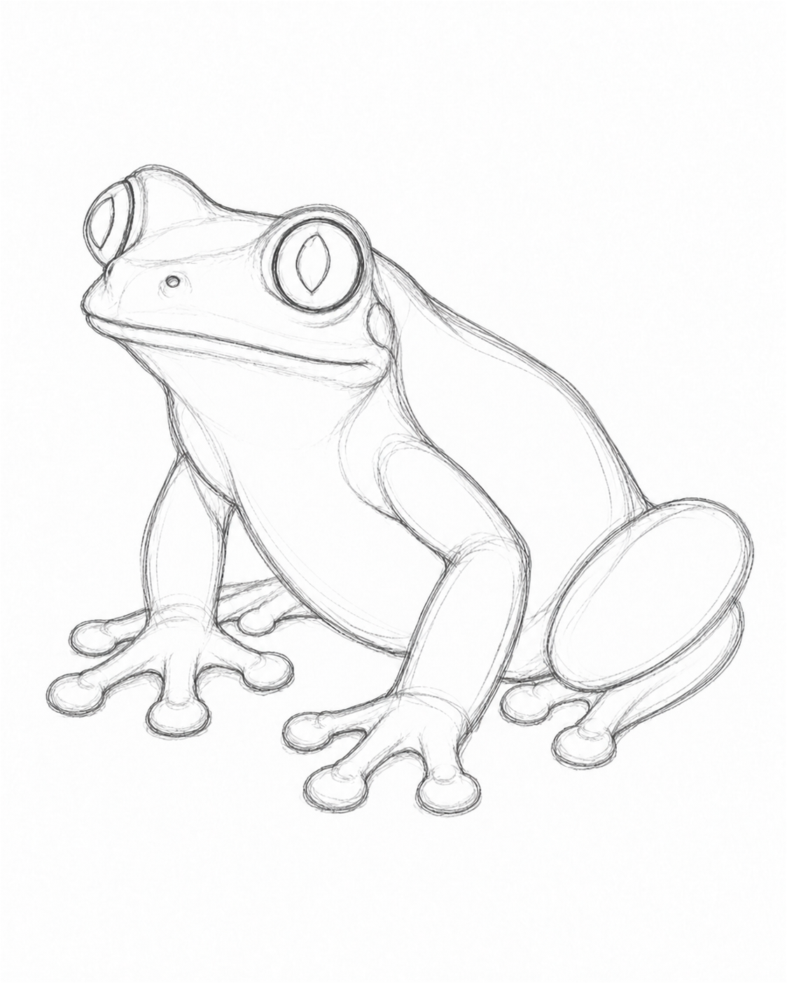 Stage 3: Draw the Face and Toes
