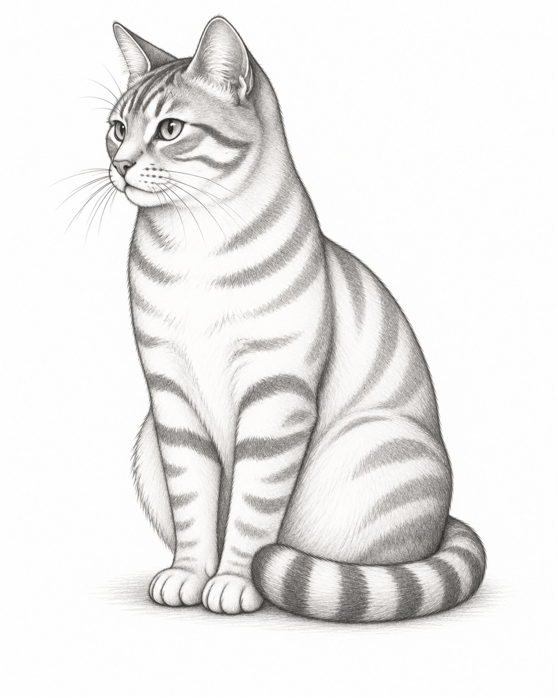 Stage 4: Finish the Cat Sketch