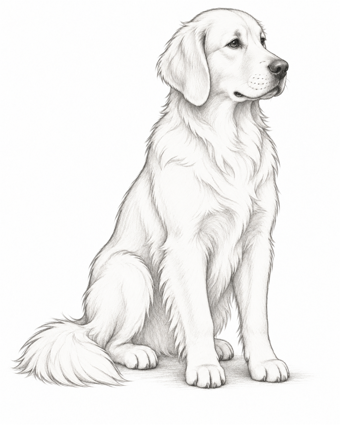 Stage 4: Finish the Pencil Drawing