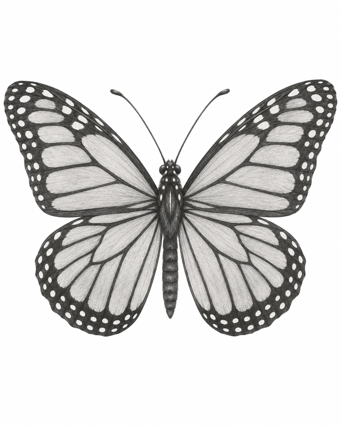 Stage 4: Finish the Butterfly Sketch
